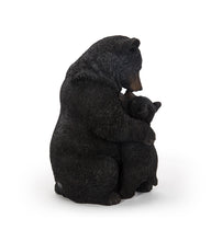 Load image into Gallery viewer, Cuddling Mother And Baby Bear Garden Statue - Black
