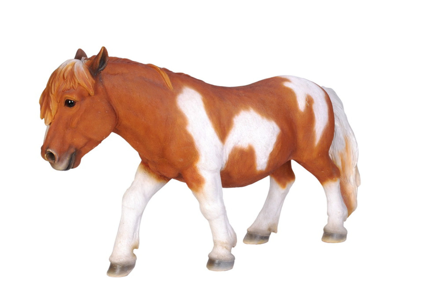 Shetland Pony-Brown/White