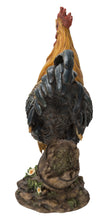 Load image into Gallery viewer, Large Rooster On A Wood Barrel
