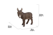 Load image into Gallery viewer, Standing Brown Donkey Looking Left Statue
