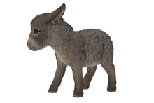 Load image into Gallery viewer, Standing Grey Donkey Looking Right Statue
