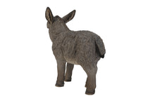 Load image into Gallery viewer, Standing Grey Donkey Looking Right Statue
