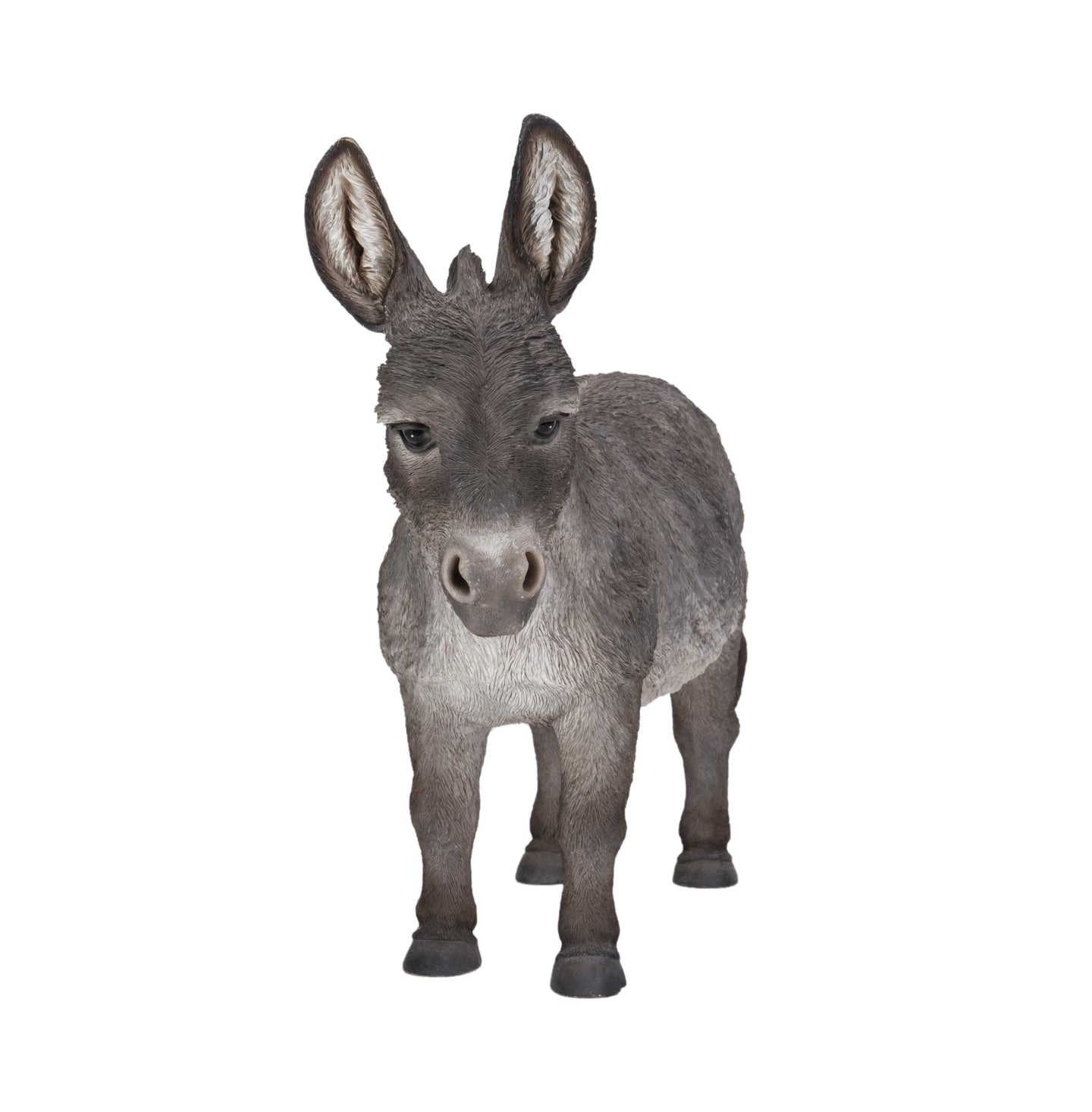 Standing Grey Donkey Statue