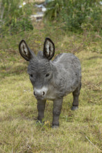 Load image into Gallery viewer, Standing Grey Donkey Statue
