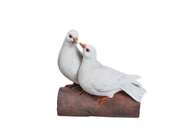 Load image into Gallery viewer, Two Doves On A Log Statue
