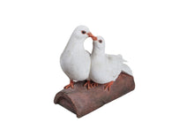Load image into Gallery viewer, Two Doves On A Log Statue
