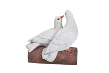 Load image into Gallery viewer, Two Doves On A Log Statue
