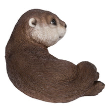 Load image into Gallery viewer, Otter Laying Back Statue
