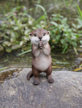 Load image into Gallery viewer, Otter Praying Statue
