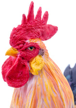 Load image into Gallery viewer, Coloured Rooster Statue
