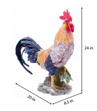 Load image into Gallery viewer, Coloured Rooster Statue
