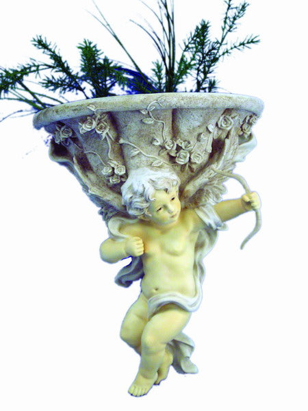 Cherub Vase Wall Planter-Left