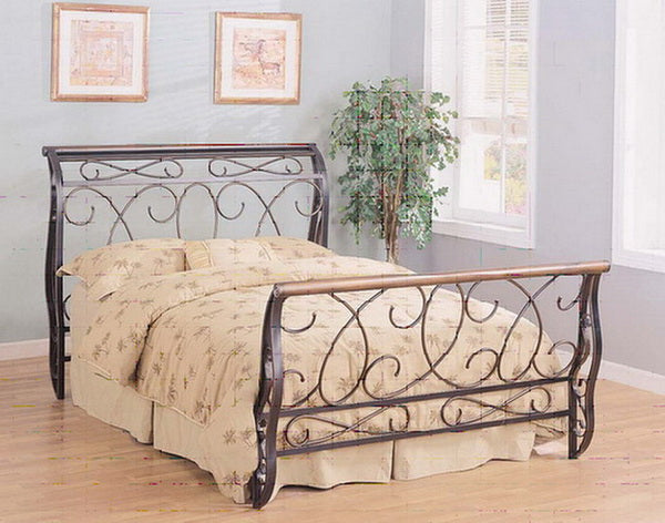 Metal Queen Bed Frame-Rail Not Included