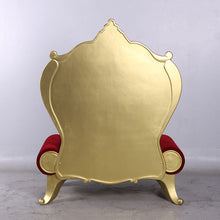 Load image into Gallery viewer, Made to Order: Throne Rococo Armless - Gold &amp; Red
