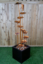 Load image into Gallery viewer, Gold Lotus Flower Metal Zinc Fountain
