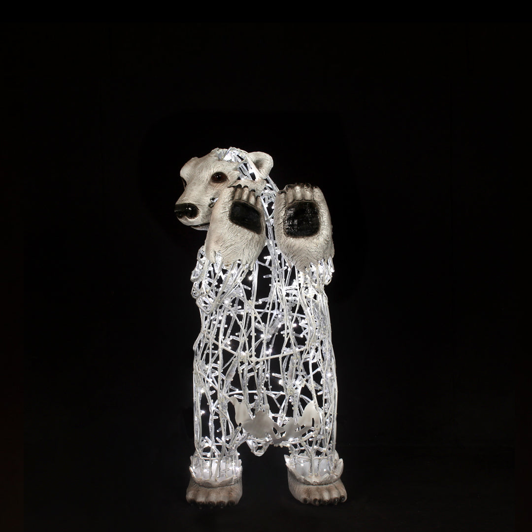 Polar Bear Baby Standing Cold White