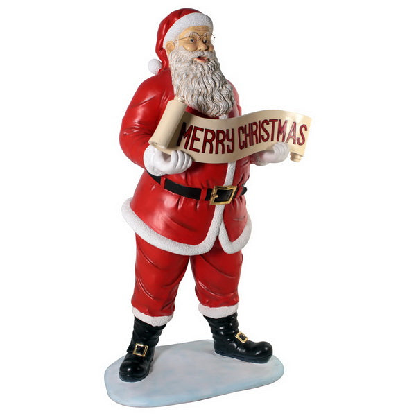 Made to Order: Santa W/Merry Christmas Banner 5 Ft High