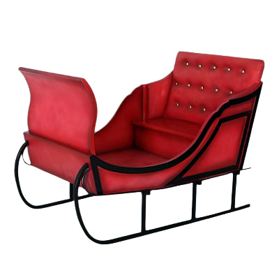 Made to Order: Sleigh-Red 60 Inch L. 40 Inch