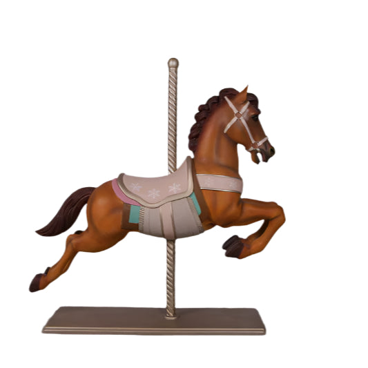 Made to Order: Christmas Carousel Horse - Brown