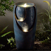 Load image into Gallery viewer, 28.5&quot; Bubbling Water Fountain W/LEDs Indoor/Outdoor Use
