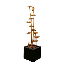 Load image into Gallery viewer, Gold Lotus Flower Metal Zinc Fountain
