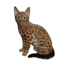 Load image into Gallery viewer, 87674-S -  Sitting Bengal Cat - Small HI-LINE GIFT

