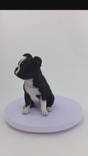 Load and play video in Gallery viewer, 87791-B - Chic Boston Charmer: Polyresin Figurine in Black and White
