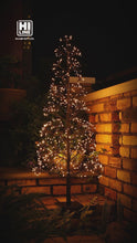 Load and play video in Gallery viewer, 48&quot; H I/0 Black Flowering Twinkling LED Tree
