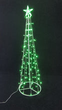 Load and play video in Gallery viewer, 37510-GN - LED Metal Decorative Tree with Top Star - Green
