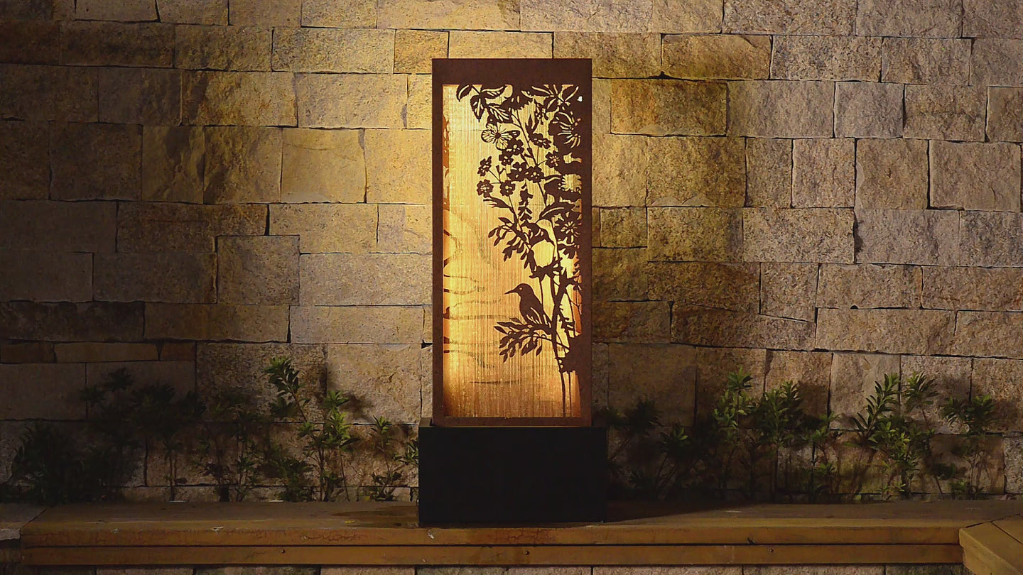 3-Layer Icebird Scenery Fountain with LED Lighting