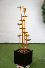 Load image into Gallery viewer, Gold Lotus Flower Metal Zinc Fountain
