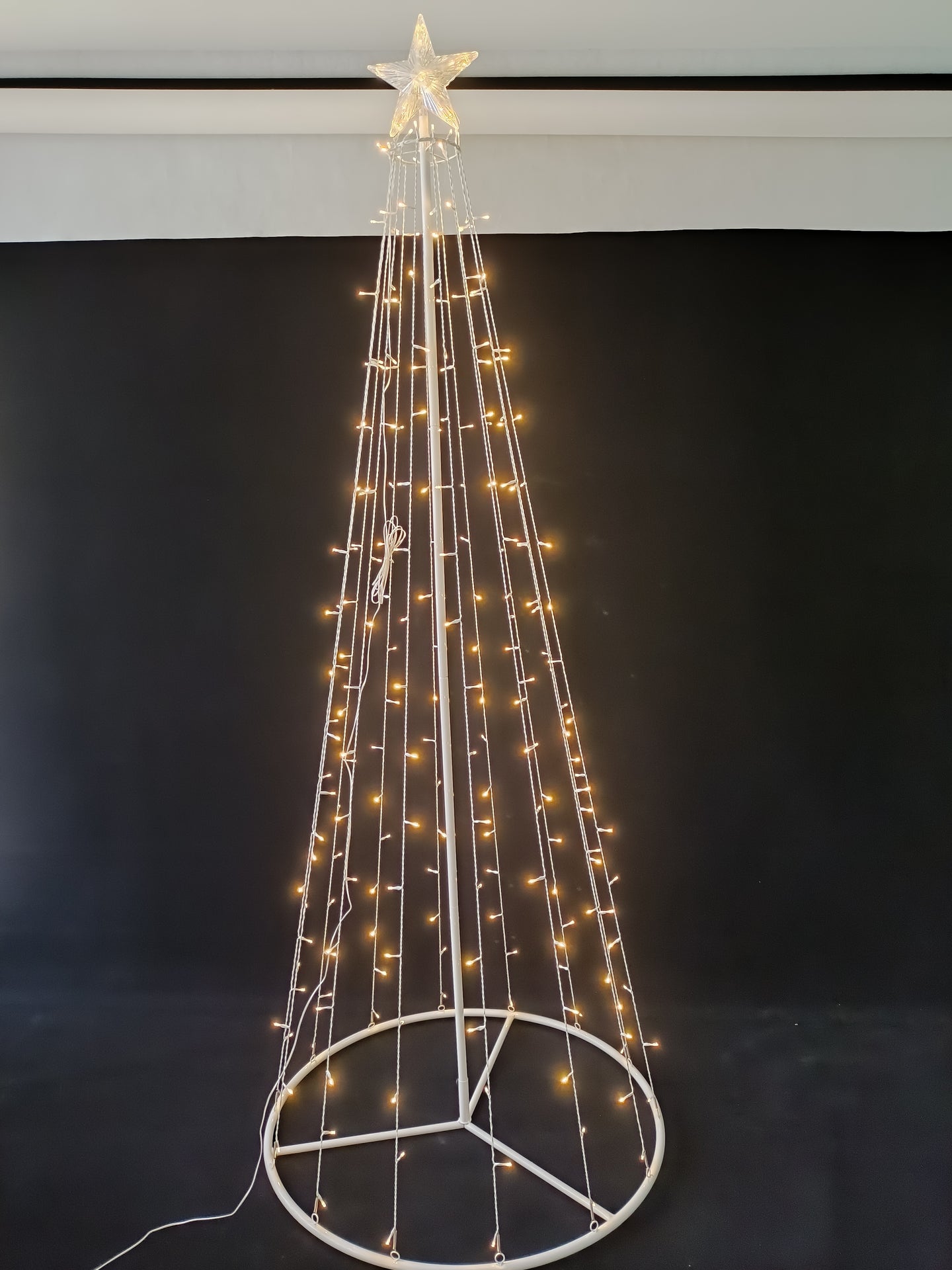 37512-WW - LED Metal Decorative Tree with Top Star - Warm White