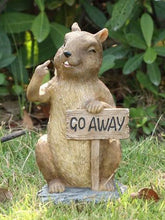 Load image into Gallery viewer, Squirrel Holding Go Away Sign (Hi-Line Exclusive)
