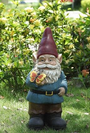 75616-B - Gnome Holds Butterfly