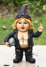 Load image into Gallery viewer, Female Biker Gnome W/Helmet- Gnomad
