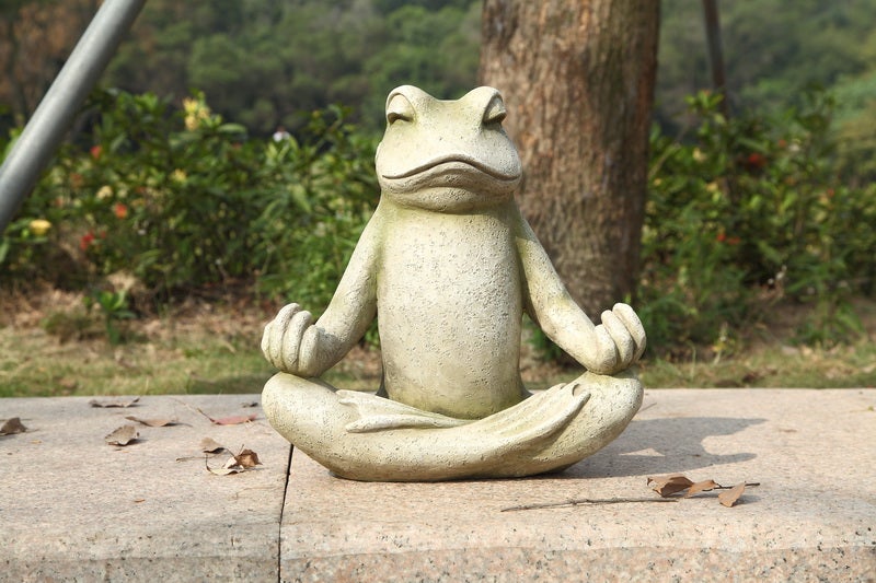 75627 - Frog Sitting Lotus (Hi-Line Exclusive)