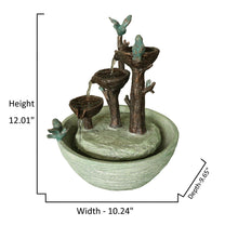 Load image into Gallery viewer, Birds Playing Fountain Indoor For Tabletop DŽcor Hi-Line Gift Ltd.
