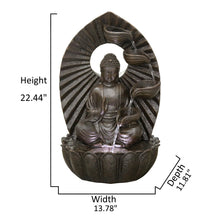 Load image into Gallery viewer, Stacking Bowls Buddha Fountain W/wt Led Hi-Line Gift Ltd.
