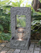 Load image into Gallery viewer, Rectangular Waterfall Fountain With Warm White Leds Hi-Line Gift Ltd.
