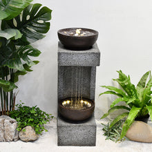 Load image into Gallery viewer, Rainfall Fountain W/bowl On Top W/leds Hi-Line Gift Ltd.
