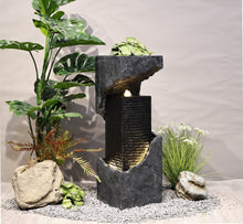 Load image into Gallery viewer, Outdoor Waterfall Fountain W/warm White Leds Hi-Line Gift Ltd.

