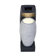 Load image into Gallery viewer, 79752 - 24&quot; H Contemporary Vase Water Fountain with Warm White LED
