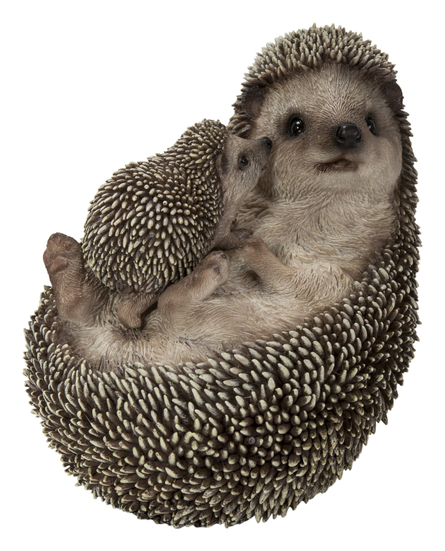 87743-E - Mother & Baby Hedgehogs On Back